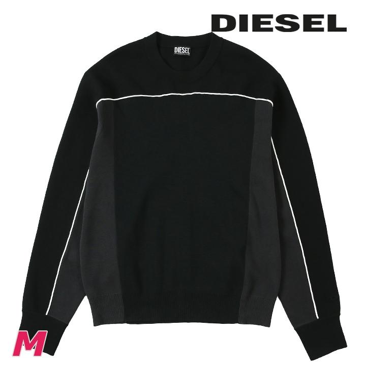 DIESEL（ディーゼル） 長袖ニットセーター メンズ ワンポイントロゴ