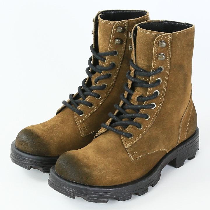 DIESEL（ディーゼル） スエードレザーワークブーツ 靴 メンズ 牛革 本