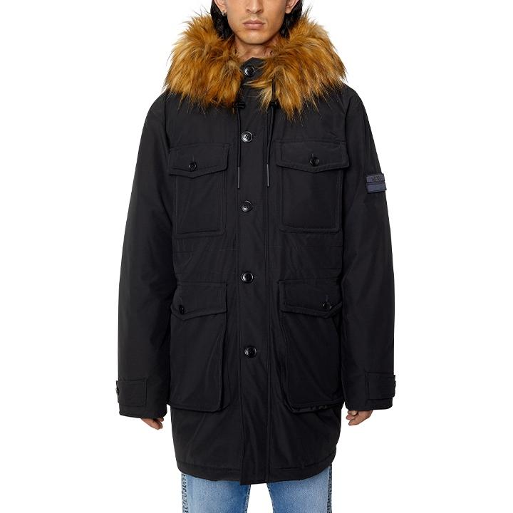 DIESEL（ディーゼル） 中綿ジャケット コート メンズ フェイクファー