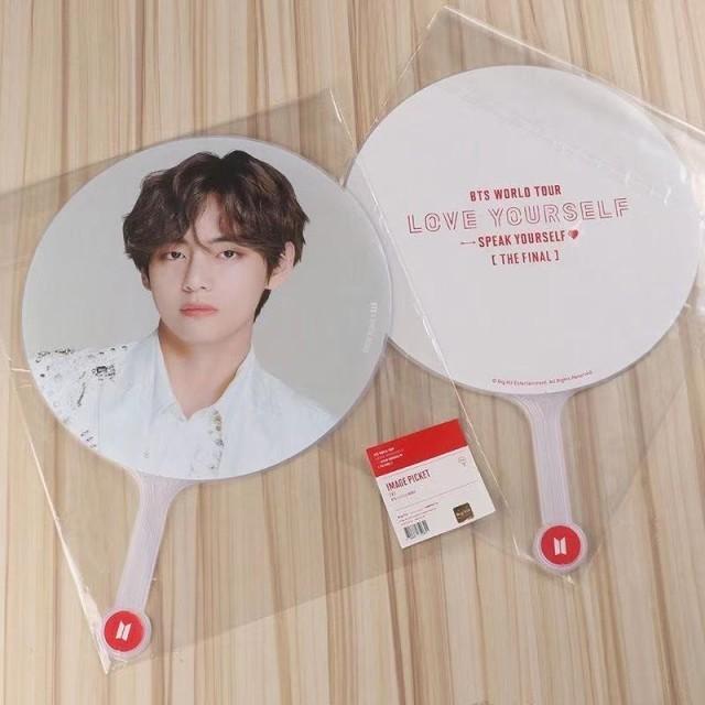 送料無料 BTSグッズ うちわ 団扇 防弾少年団 写真 応援グッズ SPEAK