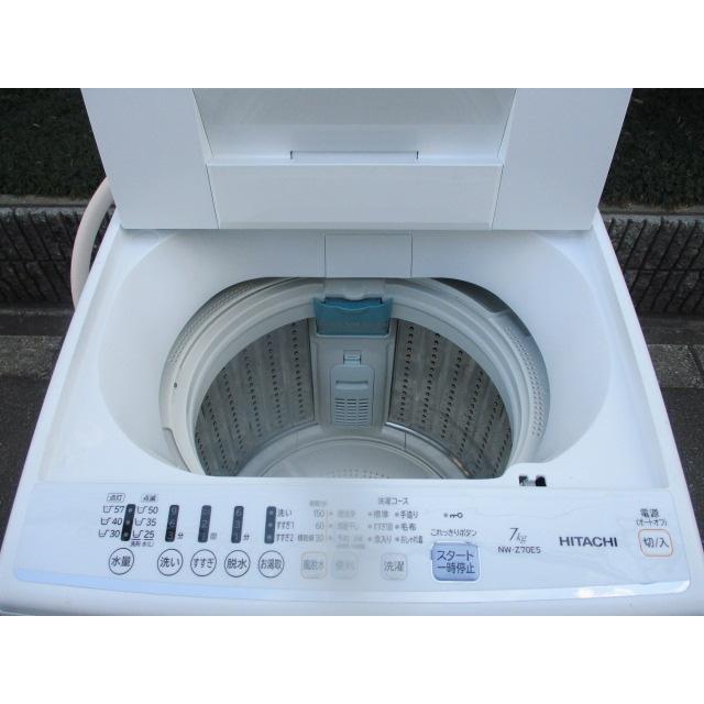 家庭用 全自動洗濯機 7Kg HITACHI 2019年製 NW-Z70E5 送料無料（地域