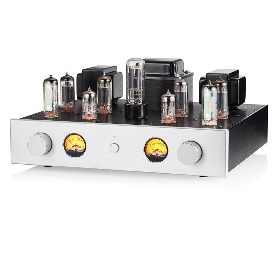 HiFi 6P1 真空管アンプ 6E2レベルメーター付き シングルエンド クラスA