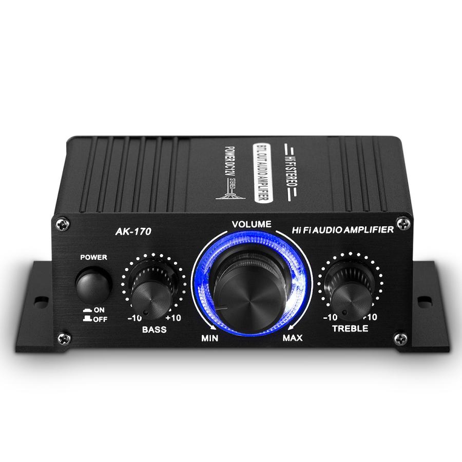 ステレオ オートバイ 車 パワーアンプ 小型 12V デジタルアンプ 12V