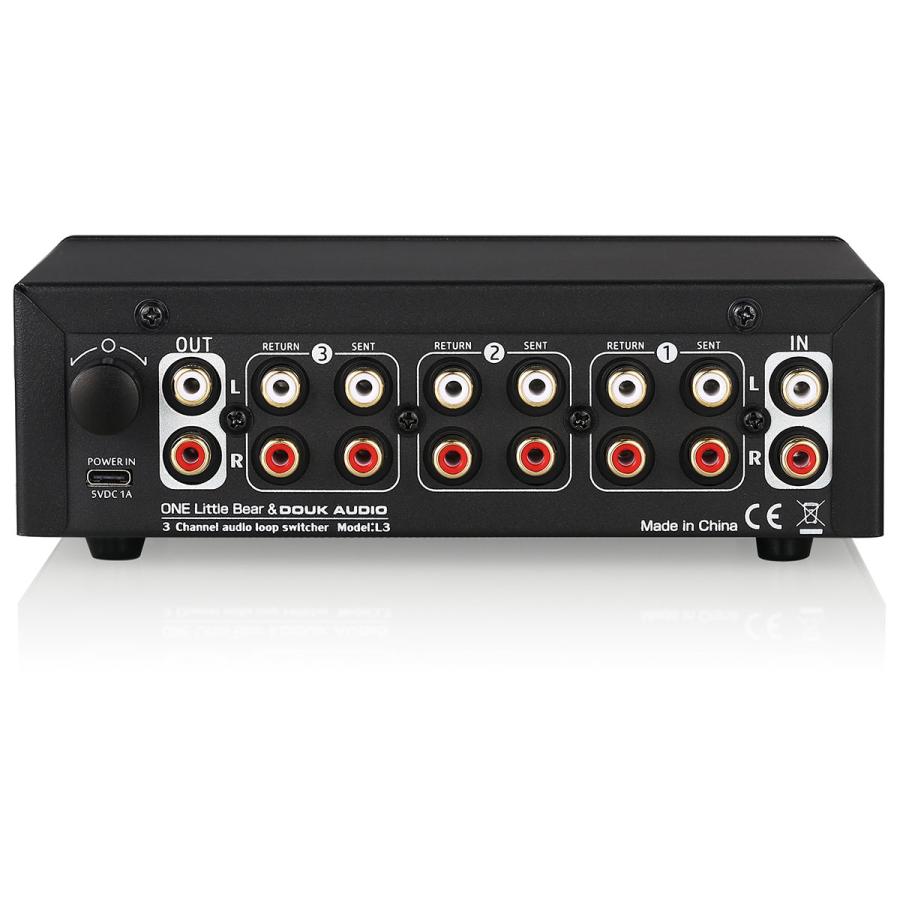 Nobsound 多機能 L3 3チャンネル ステレオ オーディオ ループ