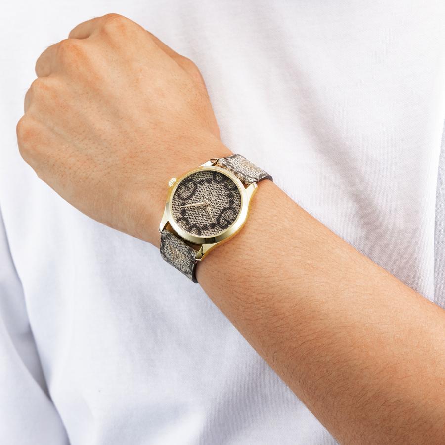 GUCCI（グッチ） G-TIMELESS Gタイムレス クォーツ メンズ ブラウン