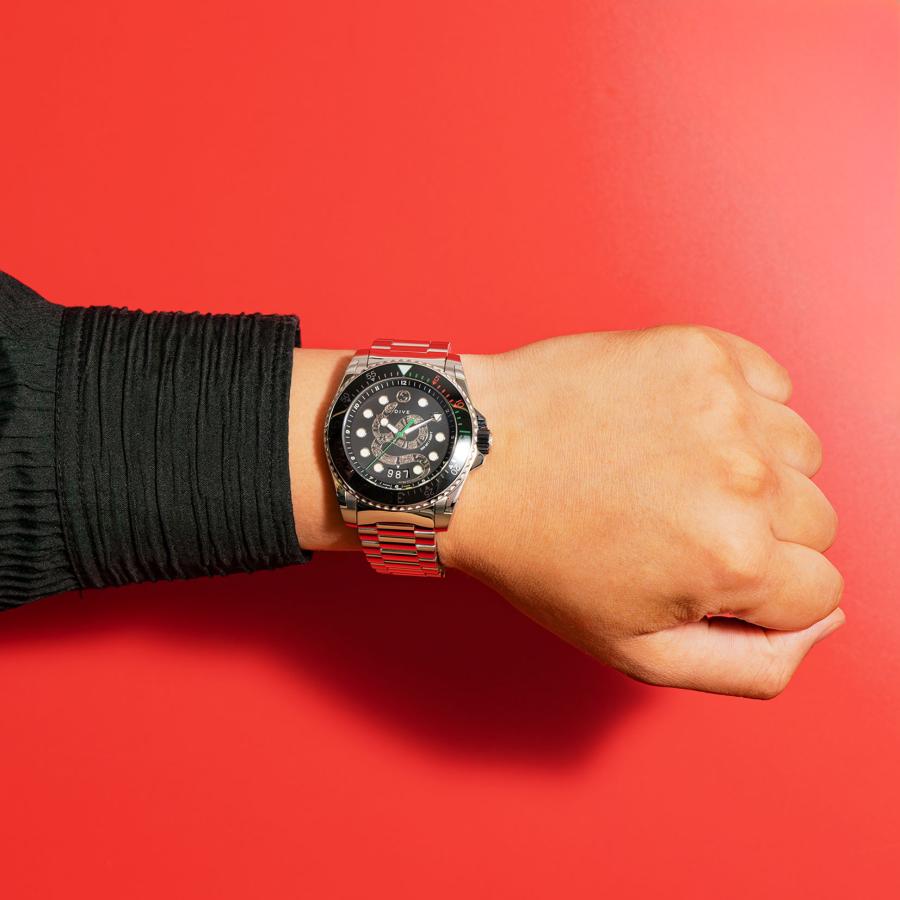 GUCCI（グッチ） メンズ 時計 DIVE ダイブ クォーツ ブラック YA136218