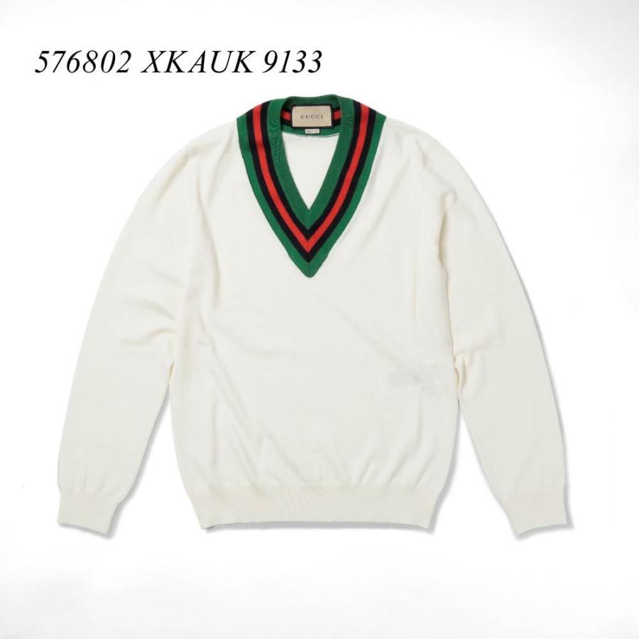 GUCCI（グッチ） ニット メンズ トップス Vネック ウール セーター