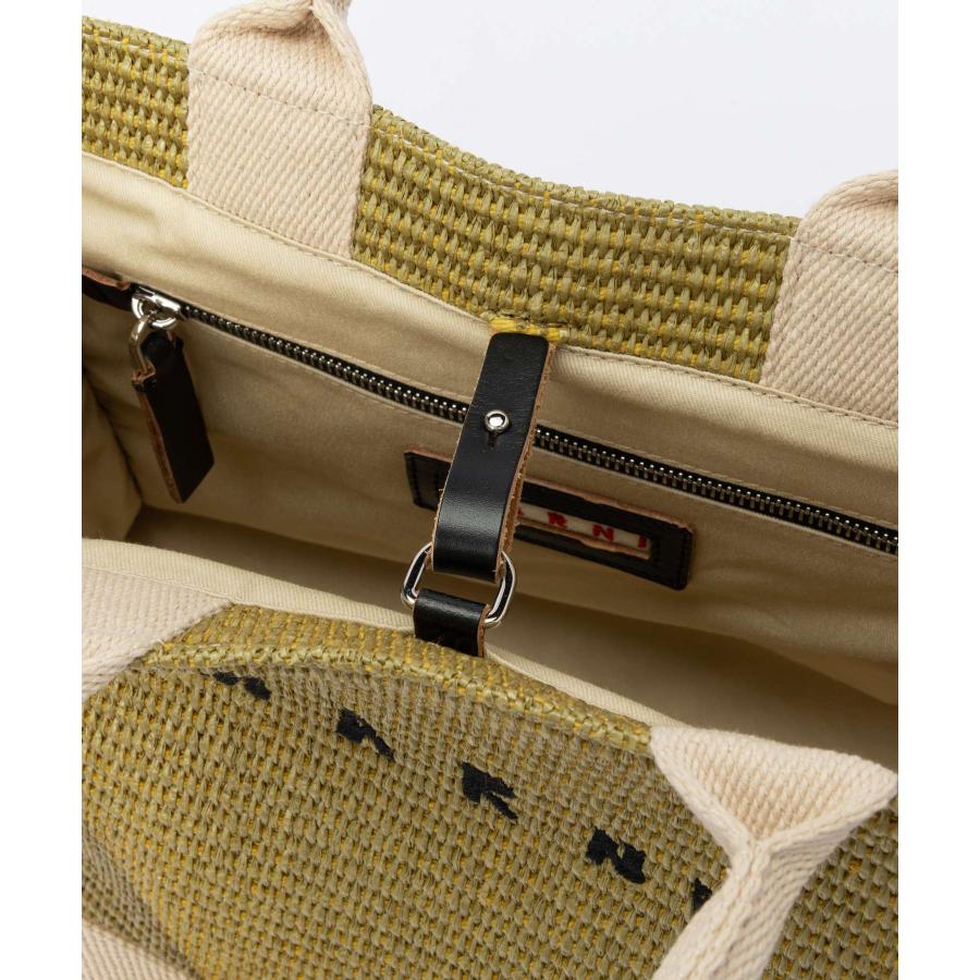 MARNI（マルニ） MARNI SMALL RAFFIA-EFFECT SMALL TOTE BAG ラフィア