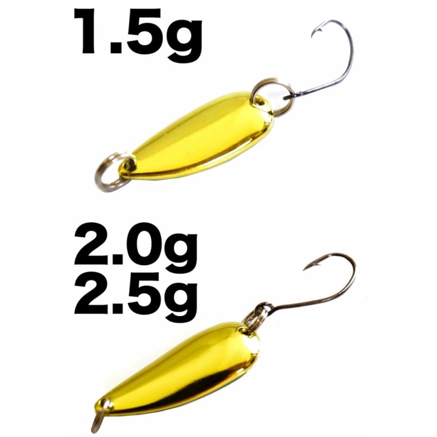 スプーン セット 管理釣り場 トラウト ルアー 10個 1.5g 2g 2.5g
