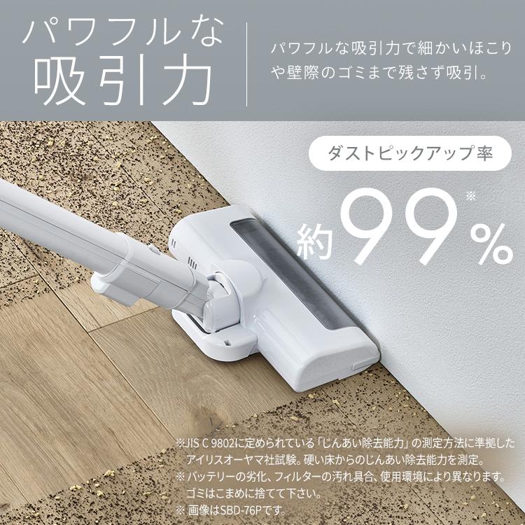 IRIS OHYAMA（アイリスオーヤマ） 掃除機 コードレス 紙パック 吸引力
