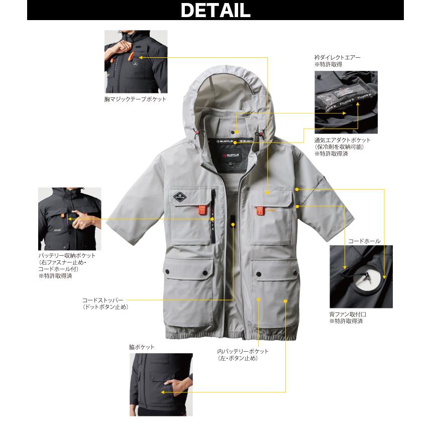BURTLE（バートル） エアークラフト 2025年モデル AC半袖ブルゾン