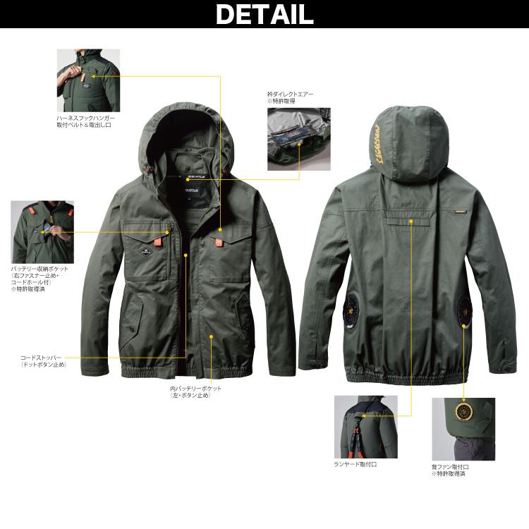 BURTLE（バートル） (サイドファン取付設計モデル)バートル エアー