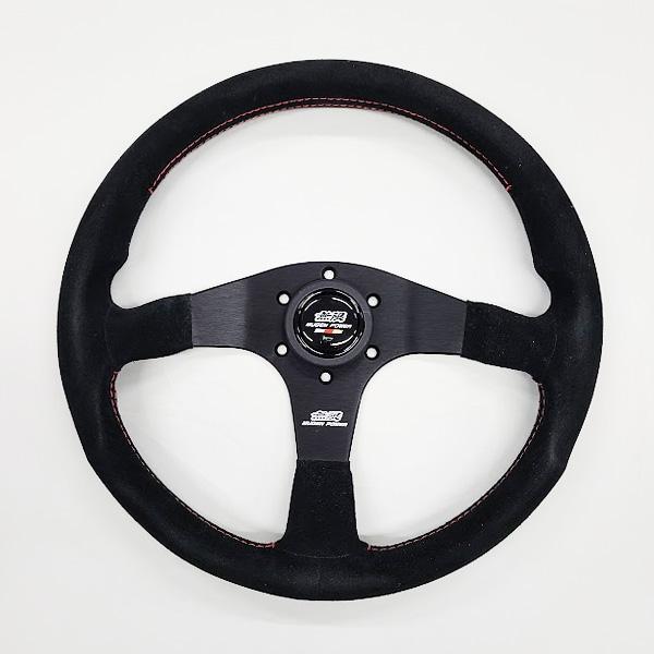 無限-MUGEN-]ステアリングホイールハンドル 35φ×3スポーク(スエード
