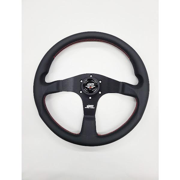 無限-MUGEN-]ステアリングホイールハンドル 35φ×3スポーク(レザー