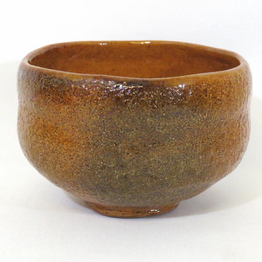 高級茶道具】石川県 九代 大樋長左衛門作 飴釉 茶碗 大樋焼 飴楽