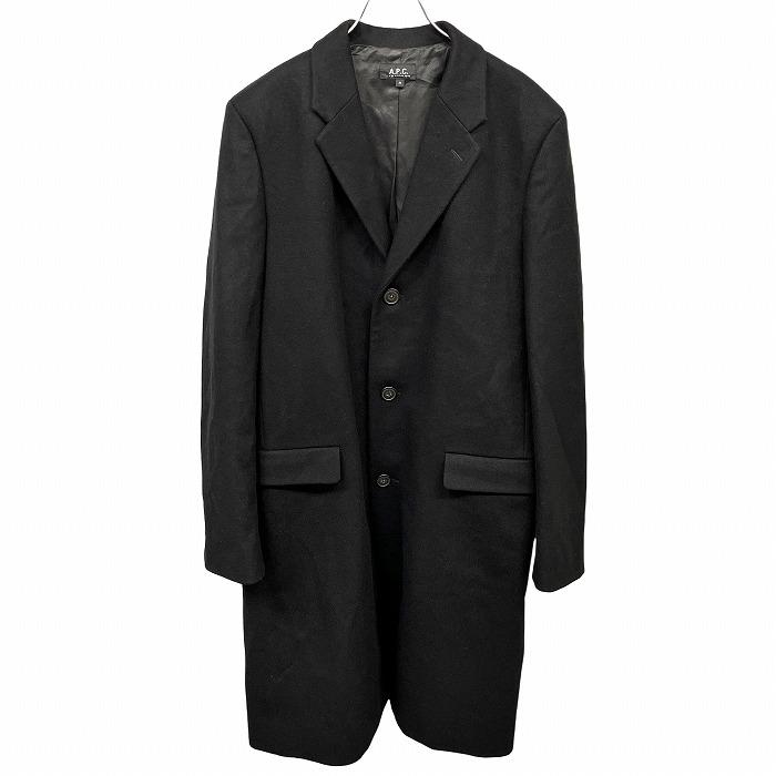 A.P.C.（アーペーセー） メルトン チェスターコート ロング 裏地付き