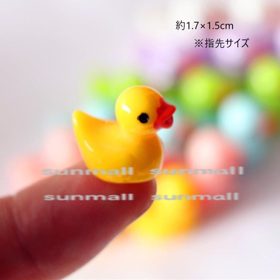 1点販売】【6色から選べる】ミニチュア アヒル フィギュア 指先サイズ