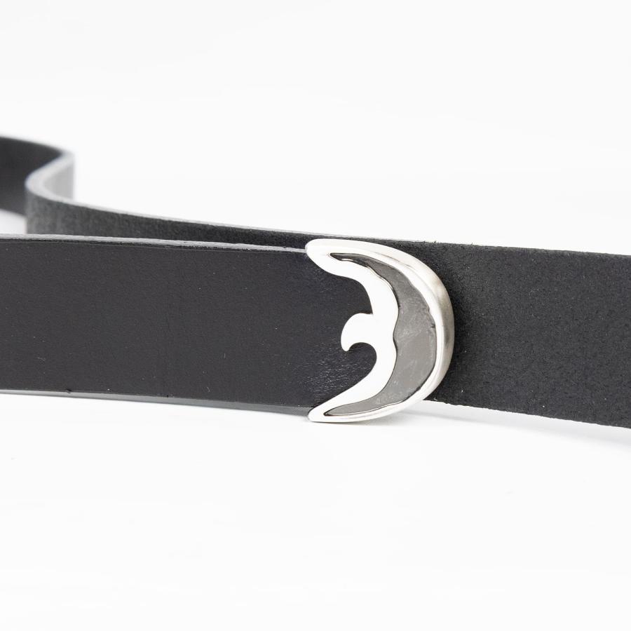 SHINYAKOZUKA（シンヤコヅカ） | METALLIC SCENERY BELT (BLACK) 革