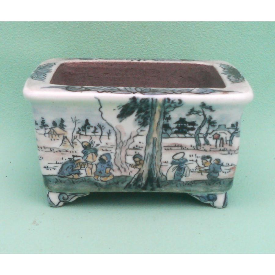 植木鉢 陶翠窯 エン付長角3号盆栽鉢 : ヤマコー畑岡幸助商店ヤフー店