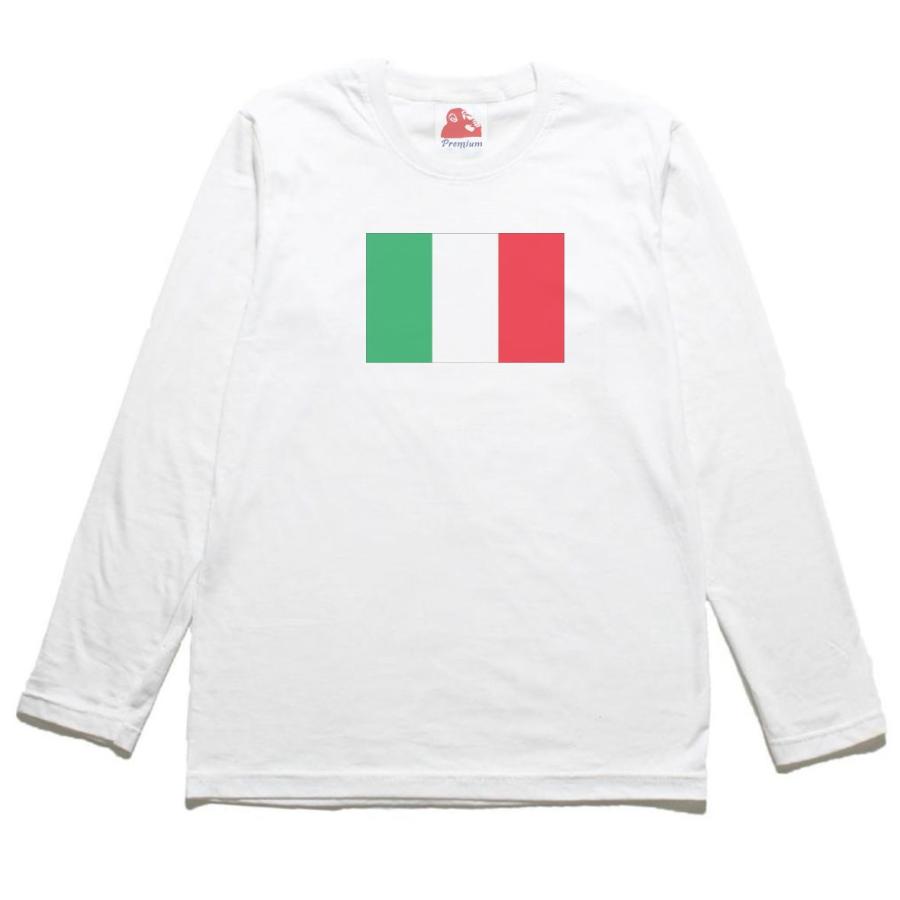 イタリア 国 国旗 長袖Tシャツ ロングスリーブ : うえきたや - 通販