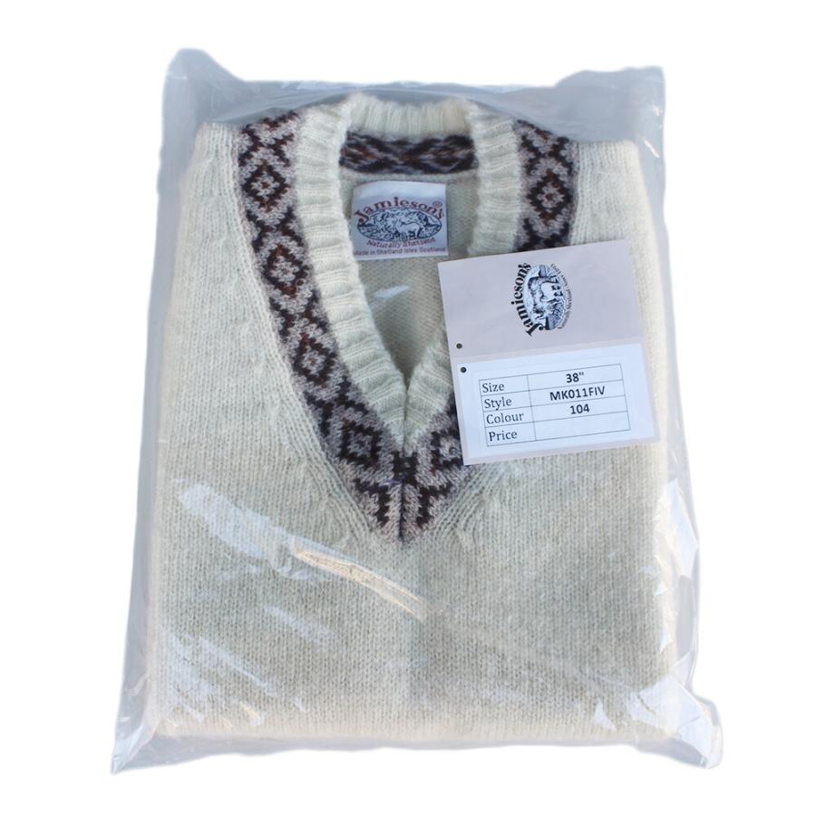 JAMIESON'S ジャミーソンズ FAIR ISLE V-NECK VEST フェアアイル V