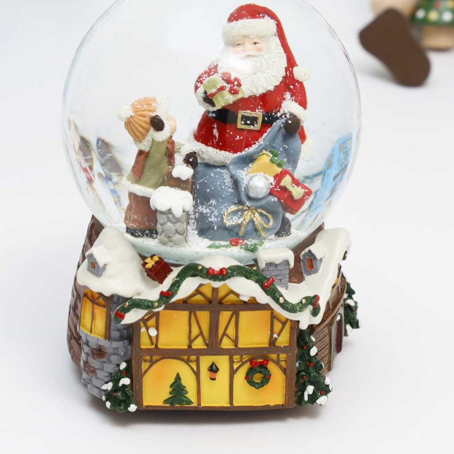 スノードーム クリスマス オルゴール サンタ・プレゼント : ウルトラ