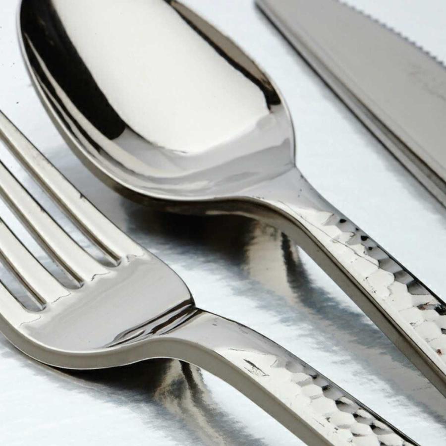 モザイク 使い捨て フォーク カトラリー セット シルバー カトラリー