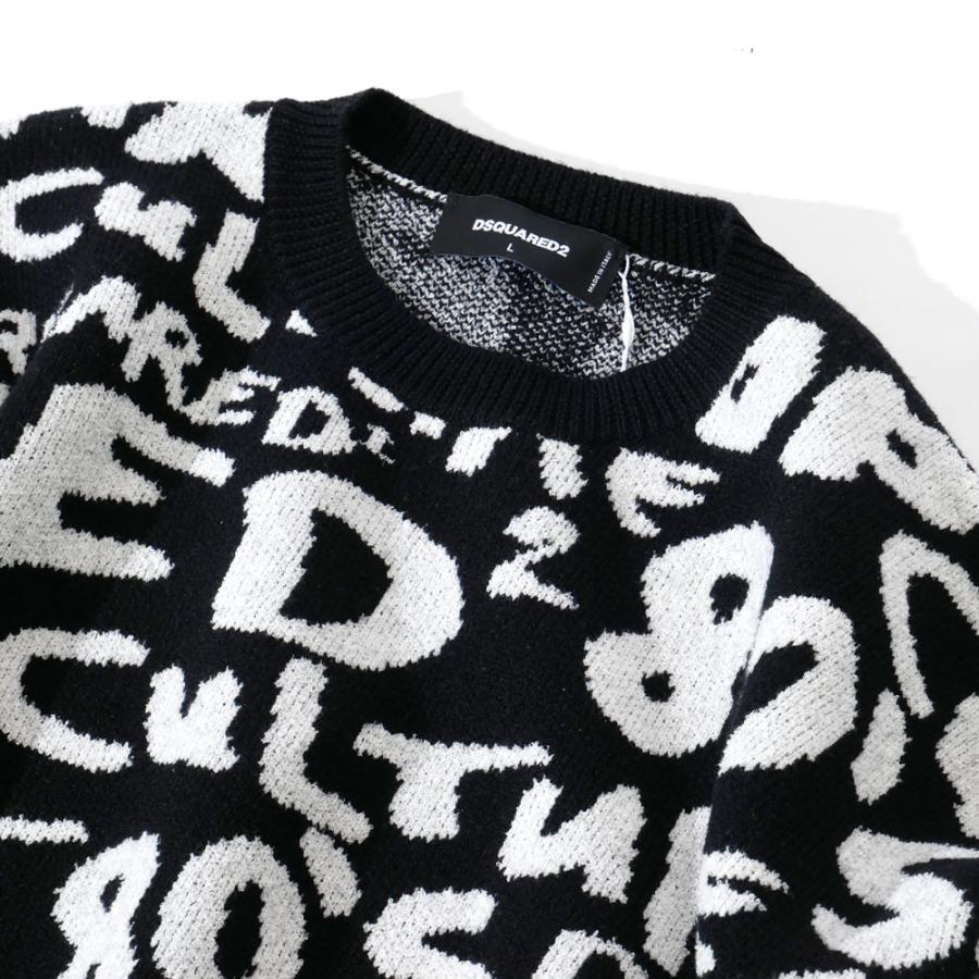 DSQUARED2（ディースクエアード） メンズ クルーネック ニット プル