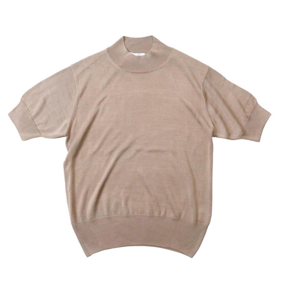 Rencontrant レンコントラント メンズ 半袖 モックネック ニット