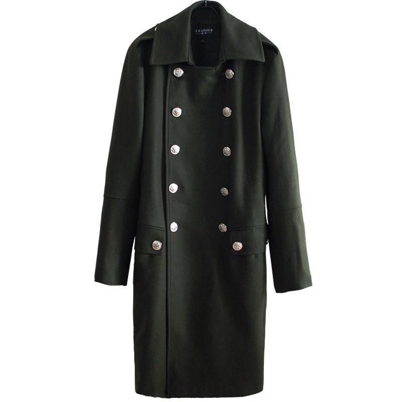 メンズ ナポレオンコート ダブルコート ロングコート 男 個性的