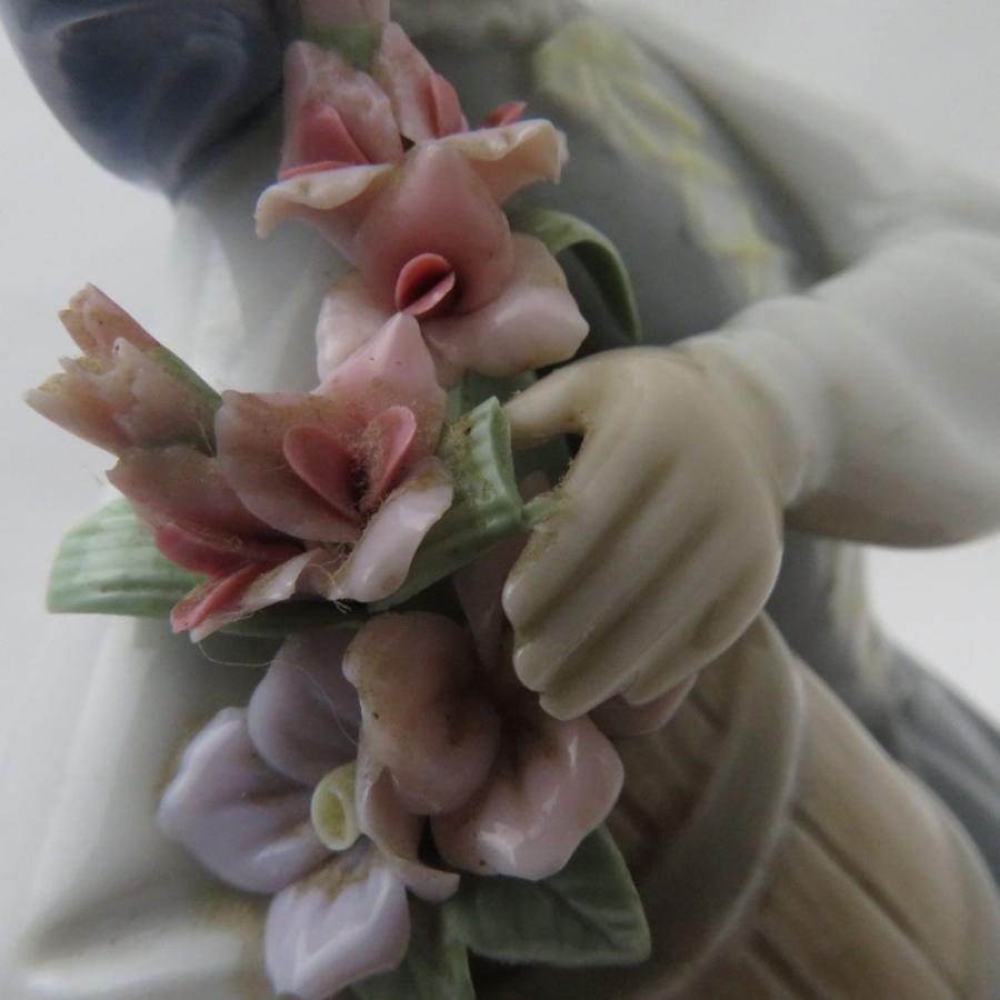 LLADRO（リヤドロ） 難有 1416 大事な花かご フィギュリン フラワー
