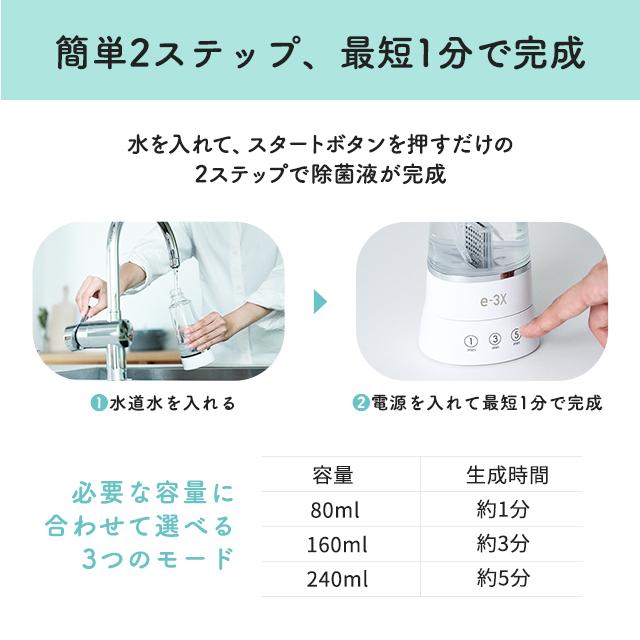 e-3X イースリーエックス 高機能除菌スプレー MTG 除菌水 除菌 アット