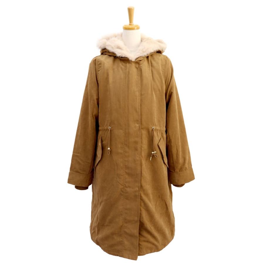 ZAMPA（ザンパ） 2WAY ラビットファーライナー付き ロングモッズコート