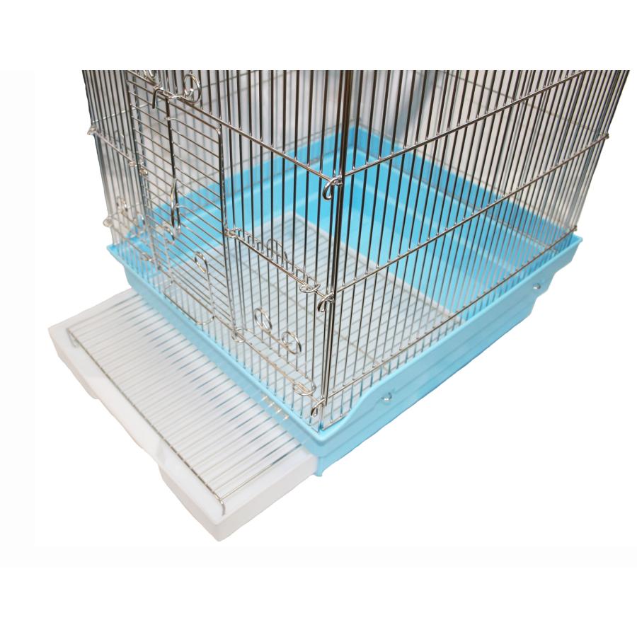 HOEI 35手のりG （銀色メッキ）ブルー底（鳥かご、ケージ