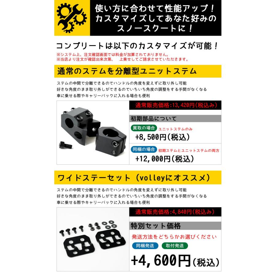 SNOWSCOOT スノースクート ONE-D Glitch 完成車 コンプリート ボード