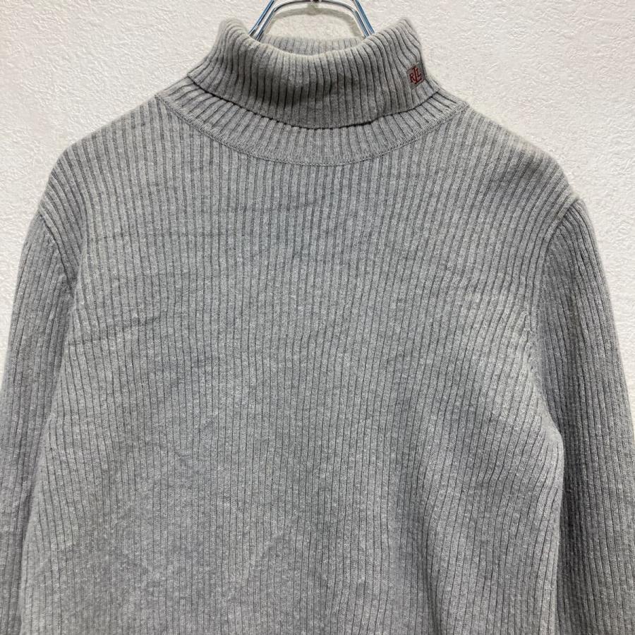 LAUREN RALPH コットン ハイネック ニット セーター S レディース