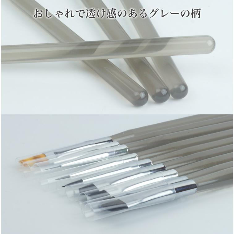 ネイル ブラシ 9本セット ジェル ネイルアート ネイル用品 ジェル