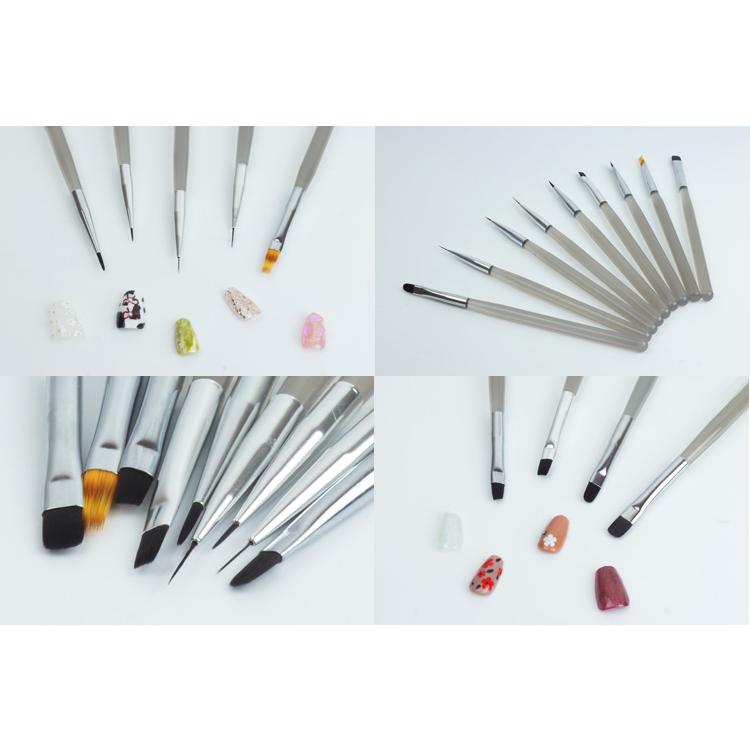 ネイル ブラシ 9本セット ジェル ネイルアート ネイル用品 ジェル