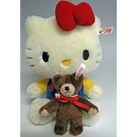 シュタイフ社製 ハローキティ 誕生40周年記念 USA向け 小さなクマ付き