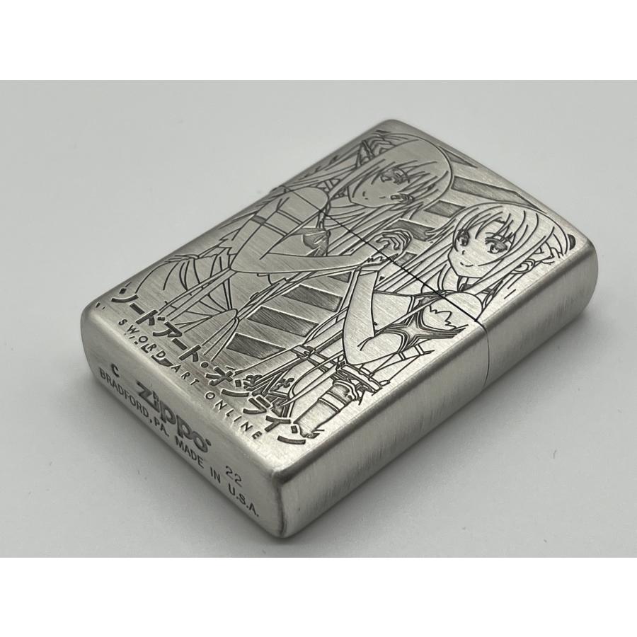SAO 美少女 キャラクター オイルライター セット zippo 風 SO34 SAO 美