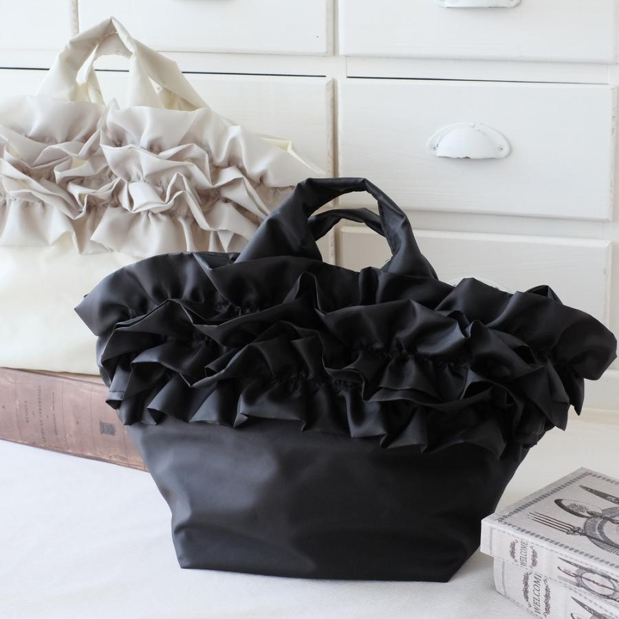 チッティ 折りたたみフリルバッグ デイズフラワー日本製トートサブギフ