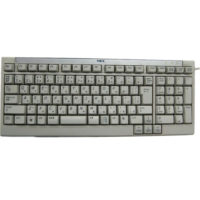 中古品)NEC ミニキーボード PS/2 PS2 日本語キーボード KB-0611 __