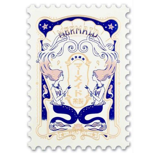 POSTCARD 切手型ポストカード 1枚入り ROKKAKUxオビワン マーメイド