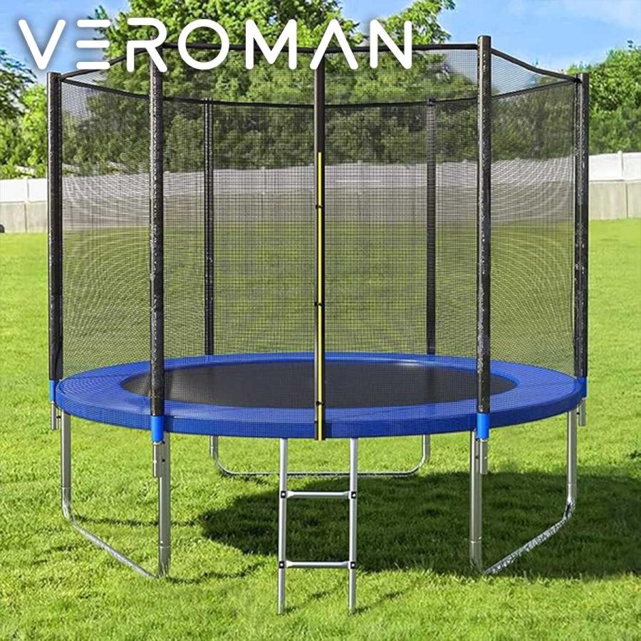 直径1.8m] VeroMan 大型 トランポリン 保護ネット付き フィットネス 高