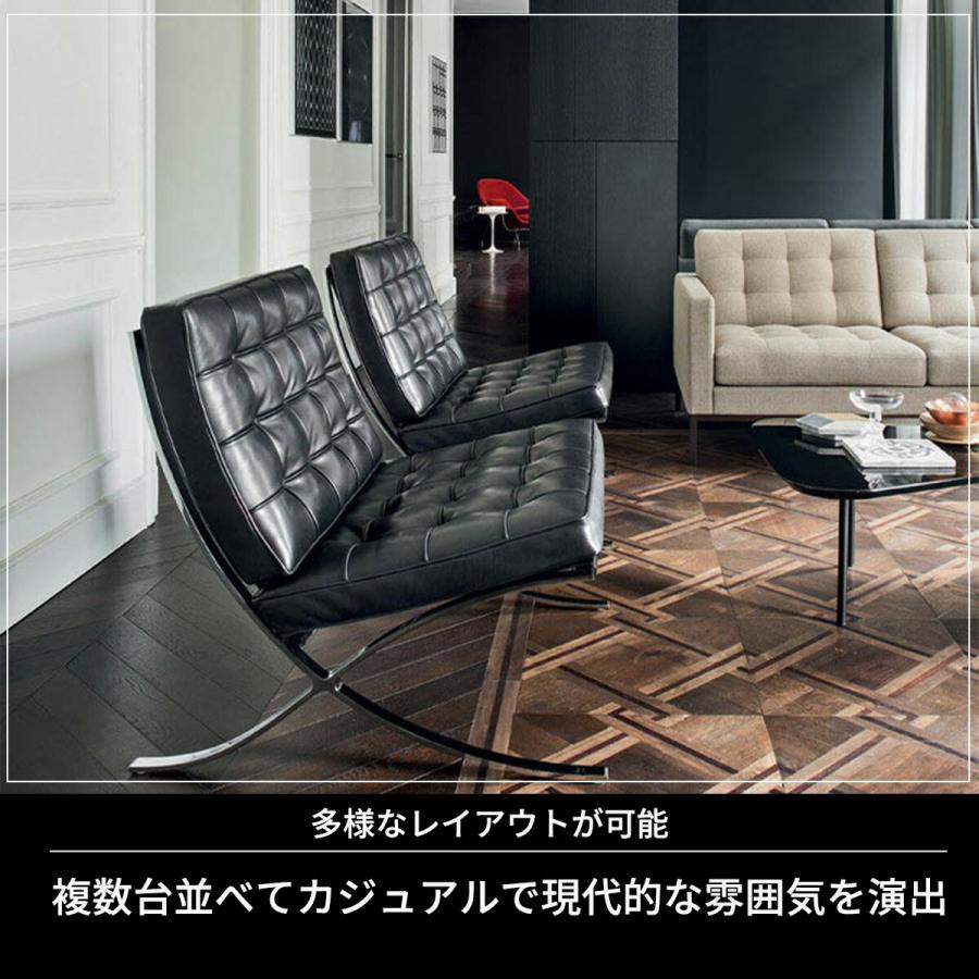 VeroMan バルセロナチェア ソファ ボタン留め 一人掛け スチールチェア