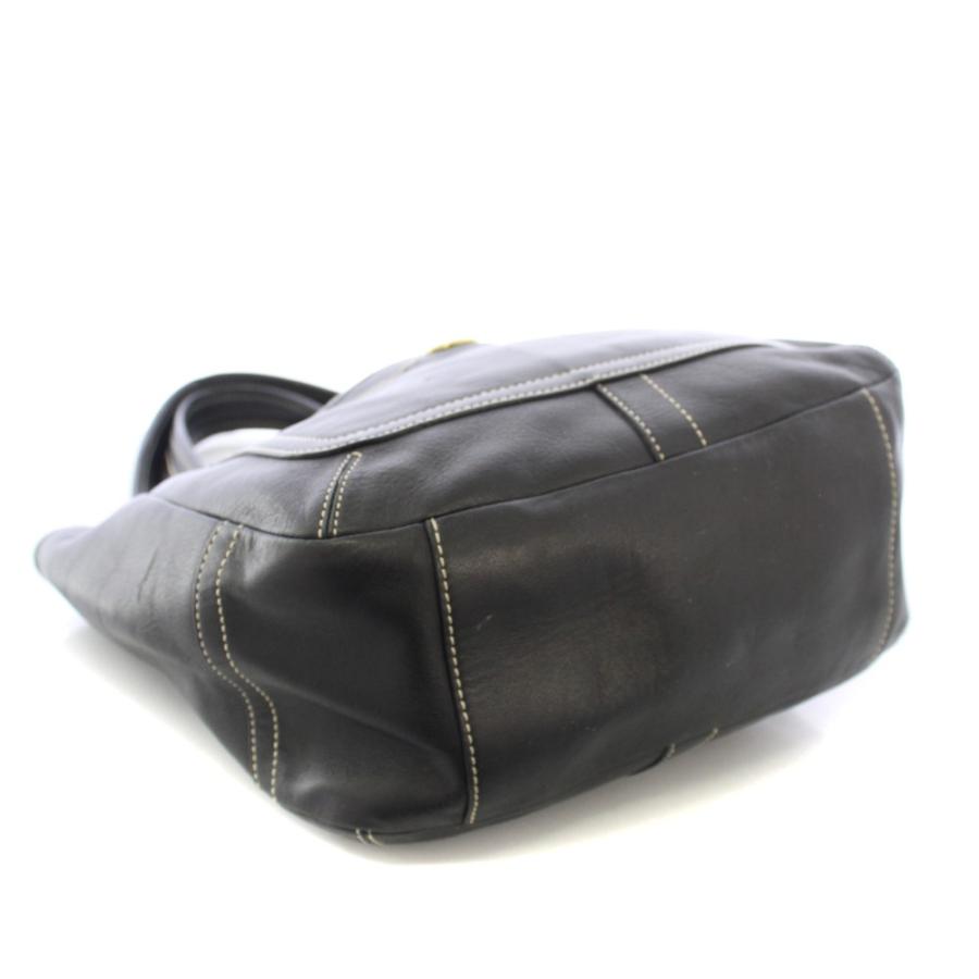 COACH（コーチ） エルゴ ハンドバッグ レザー ワンカラー 黒 ブラック