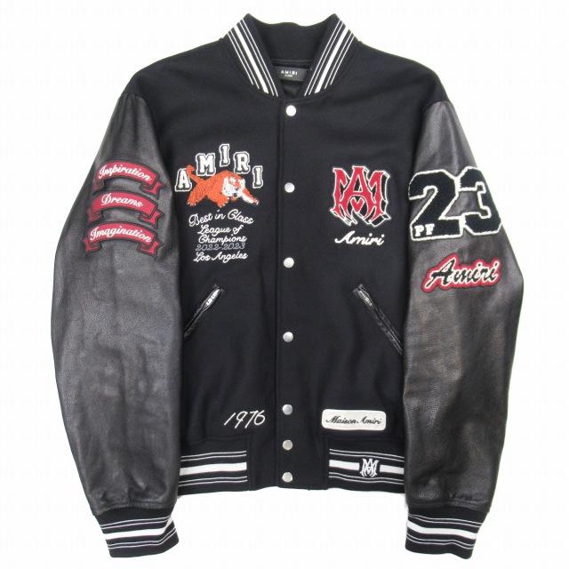 美品 23aw アミリ AMIRI TIGER VARSITY JACKET ヴァーシティジャケット