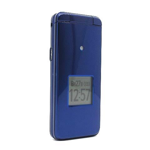 au かんたんケータイライト KYF43 ロイヤルブルー SIMフリー 携帯電話