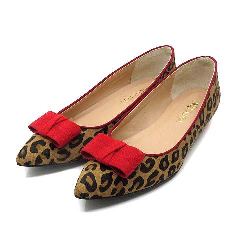 DIANA（ダイアナ） レオパード ヒョウ柄 ハラコ パンプス ポインテッド