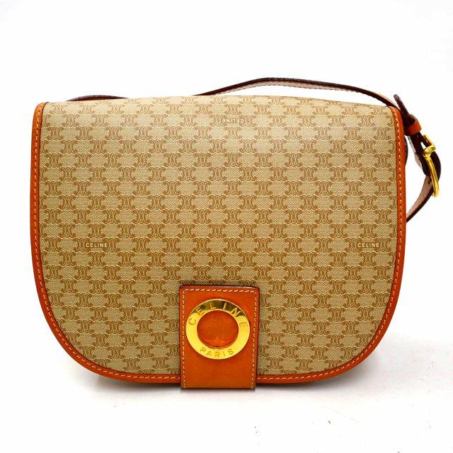 CELINE（セリーヌ） ヴィンテージ マカダム柄 サークルロゴ 金具
